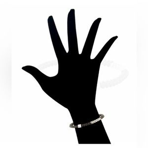 Mignon Faget John Humphries black and silver Halo bangle medium